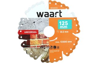 Wart Tarcza diamentowa 125 x 22.2 mm, uniwersalna W23H412