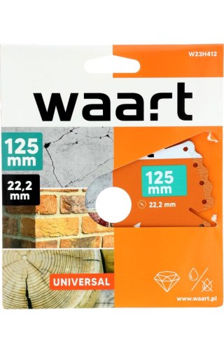 Wart Tarcza diamentowa 125 x 22.2 mm, uniwersalna W23H412