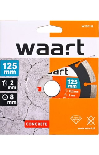 Wart Tarcza diamentowa 125 x 22.2, segmentowa W23D112