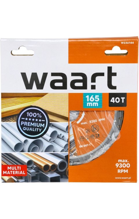 Wart Tarcza do pilarki widiowa 165 x 30 mm, 40T, multimaterial W23U144