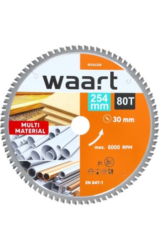 Wart Tarcza do pilarki widiowa 254 x 30 mm, 80T, multimaterial W23U328