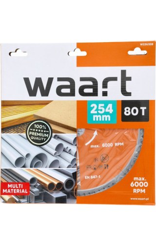 Wart Tarcza do pilarki widiowa 254 x 30 mm, 80T, multimaterial W23U328