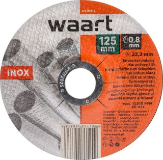 Wart Tarcza korundowa 125 x 0.8 x 22.2 mm, do Inox W23M412