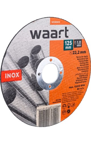 Wart Tarcza korundowa 125 x 1.0 x 22.2 mm, do Inox W23M512