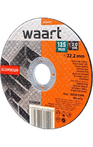 Wart Tarcza korundowa 125 x 2.0 x 22.2 mm, do aluminium W23M612