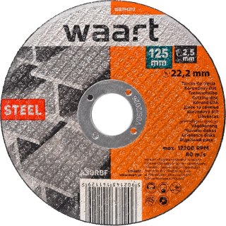 Wart Tarcza korundowa 125 x 2.5 x 22.2 mm, do stali W23M312