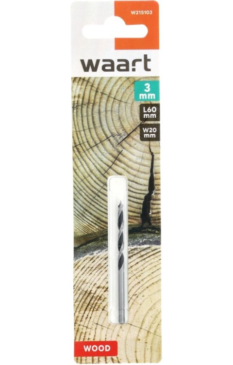 Wart Wiertło do drewna 3.0 mm, szlifowane W21S103