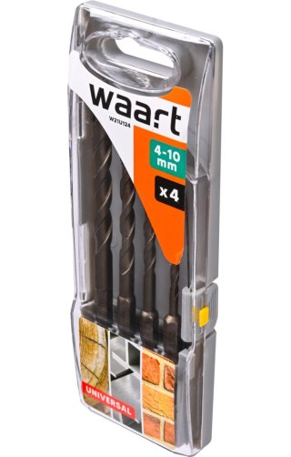 Wart Zestaw wierteł uniwersalnych 4 pcs, uchwyt quick change hex W21U124