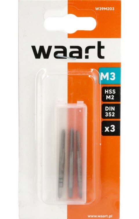 Wart Gwintowniki M3, 3szt. W39M203