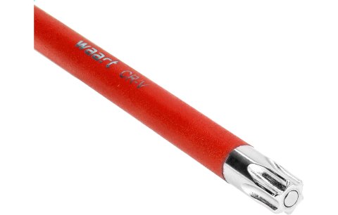 Wart Klucz torx T40 długi - czerwony, otwór,magnes W32M591