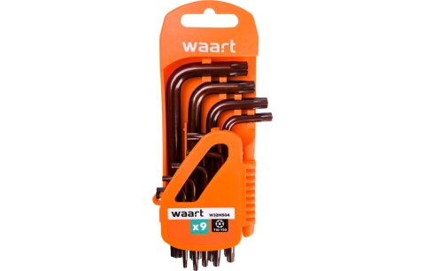 Wart Klucze Torx z otworem T10-50, S2, 9 szt. W32M504