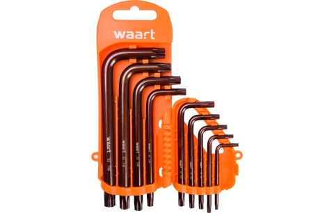 Wart Klucze Torx z otworem T10-50, S2, 9 szt. W32M504