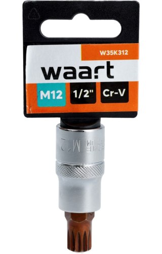 Wart Końcówka Spline na nasadce 1/2", M12 x 55 mm W35K312