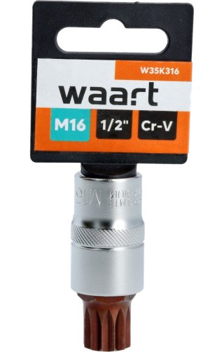 Wart Końcówka Spline na nasadce 1/2", M16 x 55 mm W35K316