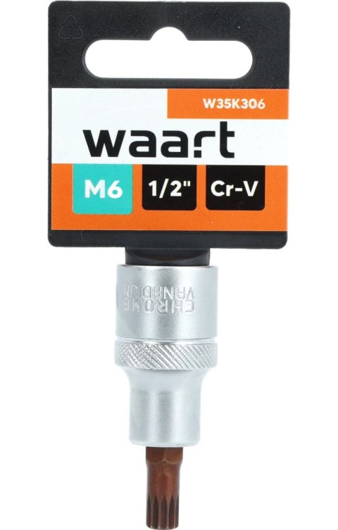 Wart Końcówka Spline na nasadce 1/2", M6 x 55 mm W35K306