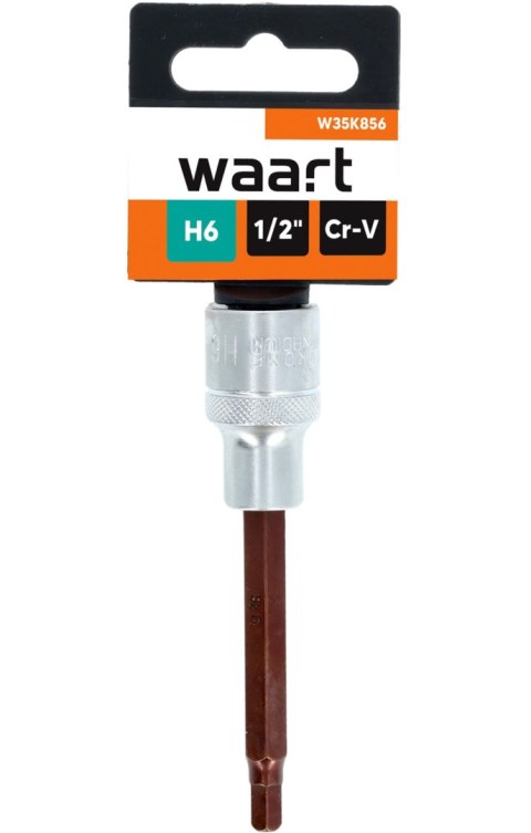 Wart Końcówka sześciokątna na nasadce 1/2", H6 x 100 mm W35K856