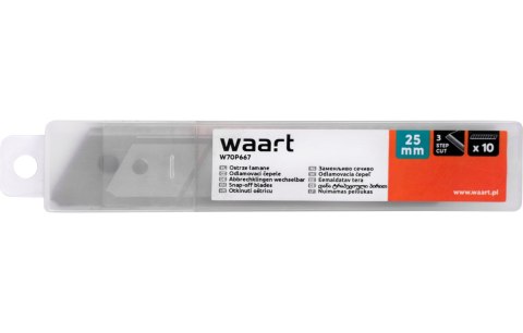 Wart Ostrza łamane wymienne 25 mm, 10 szt. W70P667