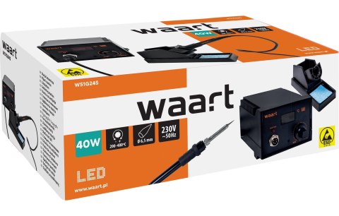 Wart Stacja lutownicza 40 W, wyświetlacz LED W51G245