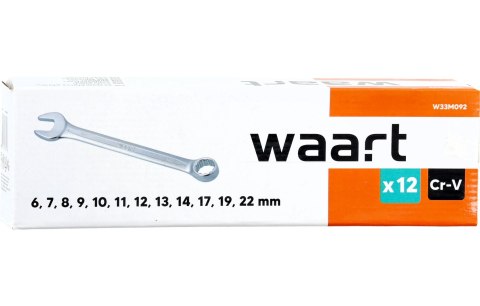 Wart Zestaw kluczy płasko-oczkowych 6-22 mm, 12 szt. W33M092