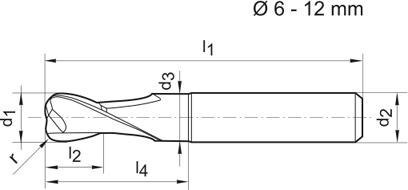 GÜHRING Frez torusowy,dlugi,WN, Signum,2-ostrz.8,0/2mm pelnoweg.,GÜHRING GÜHRING Frez torusowy,dlugi,WN, Signum,2-ostrz.8,0/2mm pelnoweg.,GÜHRING