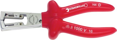 STAHLWILLE Szczypce do ściągania izolacji (0,5-5mm) VDE1000V L=160mm; chrom./izolow. STAHLWILLE STAHLWILLE Szczypce do ściągania izolacji (0,5-5mm) VDE1000V L=160mm; chrom./izolow. STAHLWILLE