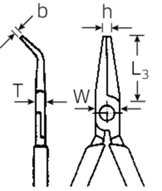 STAHLWILLE Szczypce regulowane płaskie szerokie odg.45st; L=140mm; chrom./powl. STAHLWILLE