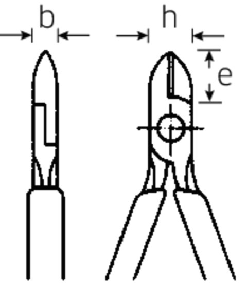 STAHLWILLE Szczypce tnące boczne L=110mm; ze sprężyną rozw.;poler./powl. STAHLWILLE