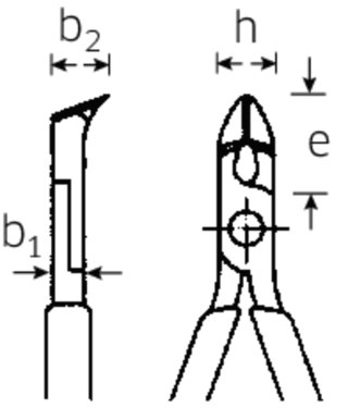 STAHLWILLE Szczypce ukośne dla elektroników (ostrza bez skosu) L=112mm; poler./powl. STAHLWILLE