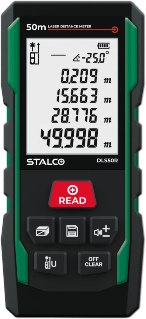 Stalco Dalmierz laserowy DLS50R 50m STALCO S058297002 Stalco Dalmierz laserowy DLS50R 50m STALCO S058297002