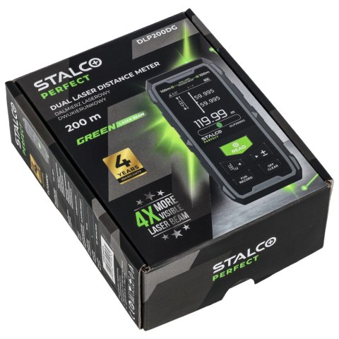 Stalco Dalmierz laserowy dwukierunkowy DLP200DG 2x100m STALCO PERFECT S058298004 Stalco Dalmierz laserowy dwukierunkowy DLP200DG 2x100m STALCO PERFECT S058298004