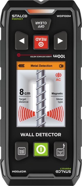 Stalco Wielofunkcyjny detektor ścienny WDP100M 100m STALCO PERFECT S058198001