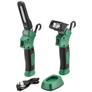 Stalco Zestaw lamp roboczych aku LED 1000 lm + 800 lm STALCO S052497811