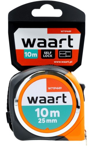 Wart Miara zwijana stalowa 10 m, 25 mm, kompaktowa obudowa W71P449