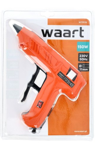 Wart Pistolet do kleju 11.2 mm, z aluminiową końcówką pokrytą tworzywem, z włącznikiem, 150W W77P115