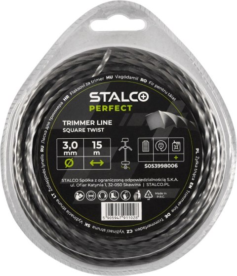 Stalco Żyłka tnąca kwadratowa Square Twist Stalco Żyłka tnąca kwadratowa Square Twist