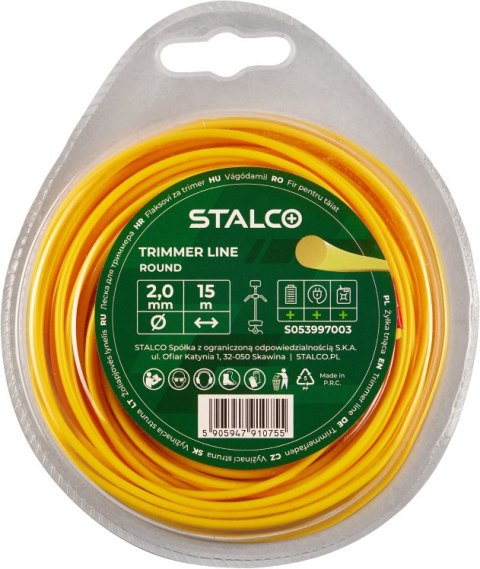 Stalco Żyłka tnąca okrągła Round Stalco Żyłka tnąca okrągła Round