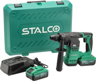 Stalco Zestaw: Młotowiertarka akumulatorowa RHS20-18BL