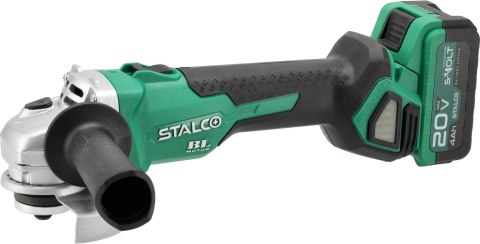 Stalco Zestaw: Szlifierka kątowa akumulatorowa AGS20-125BL Stalco Zestaw: Szlifierka kątowa akumulatorowa AGS20-125BL