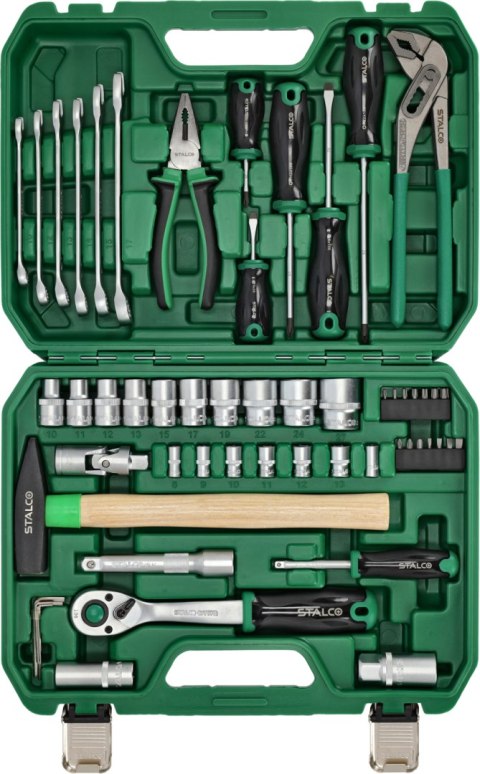 Zestaw multinarzędziowy 1/2"+1/4" 55 elem grzechotka 90t opakowanie bmc STALCO S011100055
STALCO
S011100055 Zestaw multinarzędziowy 1/2"+1/4" 55 elem grzechotka 90t opakowanie bmc STALCO S011100055
STALCO
S011100055