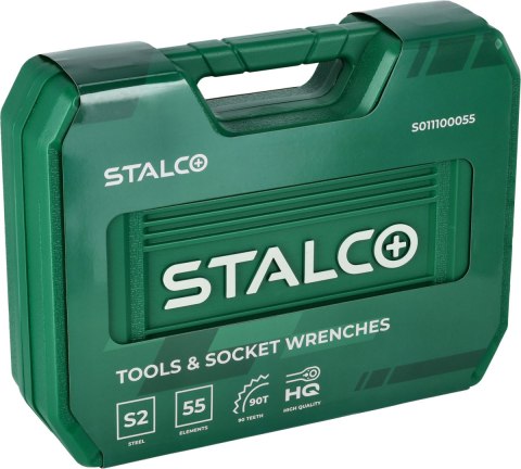 Zestaw multinarzędziowy 1/2"+1/4" 55 elem grzechotka 90t opakowanie bmc STALCO S011100055
STALCO
S011100055 Zestaw multinarzędziowy 1/2"+1/4" 55 elem grzechotka 90t opakowanie bmc STALCO S011100055
STALCO
S011100055