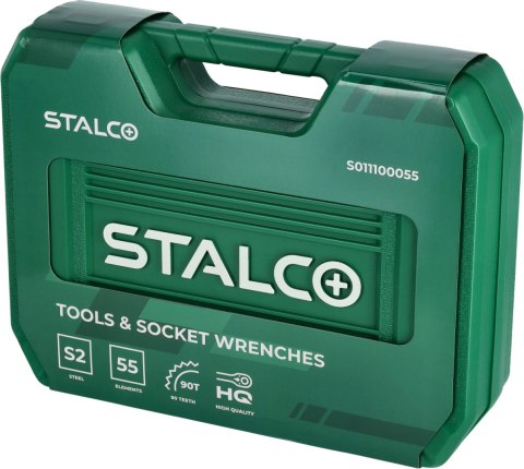 Zestaw multinarzędziowy 1/2"+1/4" 55 elem grzechotka 90t opakowanie bmc STALCO S011100055
STALCO
S011100055 Zestaw multinarzędziowy 1/2"+1/4" 55 elem grzechotka 90t opakowanie bmc STALCO S011100055
STALCO
S011100055