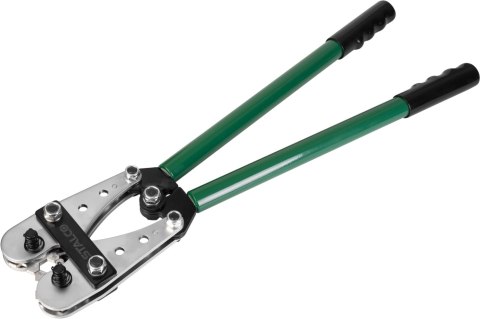 Szczypce do zaciskania końcówek
10-50 mm2, 390mm STALCO
S011877010 Szczypce do zaciskania końcówek
10-50 mm2, 390mm STALCO
S011877010