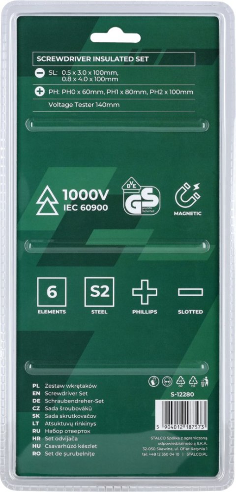 WKRĘTAKI ELEKTROTECHNICZNE
STALCO
S-12280 WKRĘTAKI ELEKTROTECHNICZNE
STALCO
S-12280