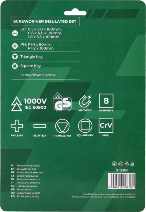 WKRĘTAKI ELEKTROTECHNICZNE
STALCO
S-12286 WKRĘTAKI ELEKTROTECHNICZNE
STALCO
S-12286
