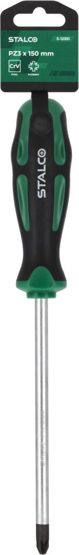 Wkrętak Pozidriv
PZ0 x 75 mm STALCO
S-12345 Wkrętak Pozidriv
PZ0 x 75 mm STALCO
S-12345