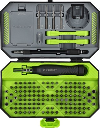 Zestaw do serwisowania smartfonów 145 elementów 
 STALCO PERFECT
 S-13800