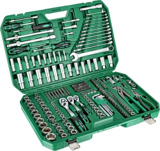 Zestaw kluczy nasadowych i narzędzi 1/4"+3/8"+1/2" 237 elem opakowanie BMC STALCO S011100237
 STALCO
 S011100237