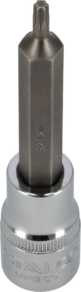 Klucz trzpieniowy TORX na nasadce 1/2"
 T20 x 100 mm STALCO PERFECT
 S-85813