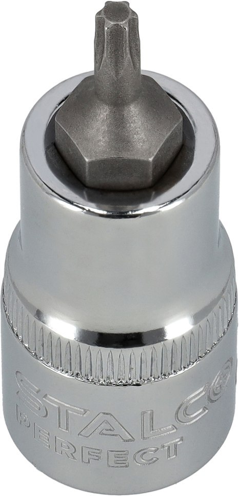 Klucz trzpieniowy TORX na nasadce 1/2"
 T20 x 100 mm STALCO PERFECT
 S-85813