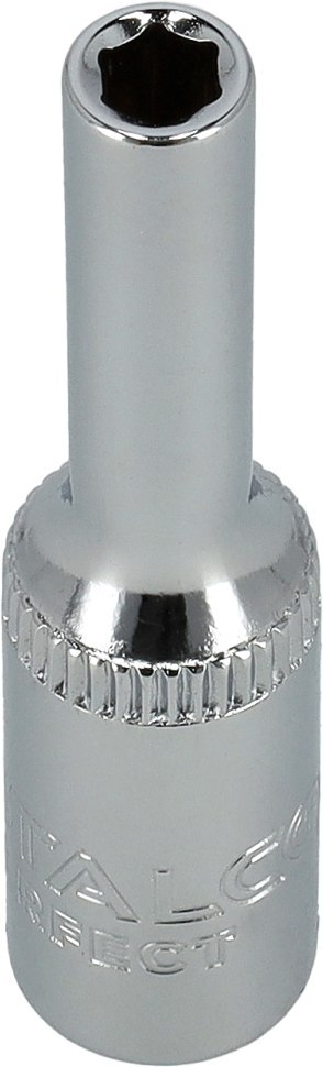 Nasadka sześciokątna głęboka 1/4"
 4 mm STALCO PERFECT
 S-85243